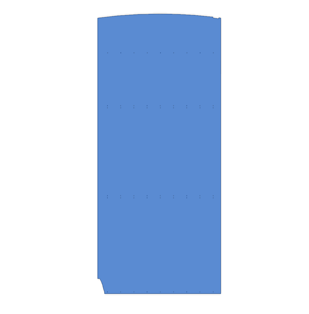 Sprinter 144 Ceiling Panel CNC DXF File, 2019+ High Roof (Digital Download)