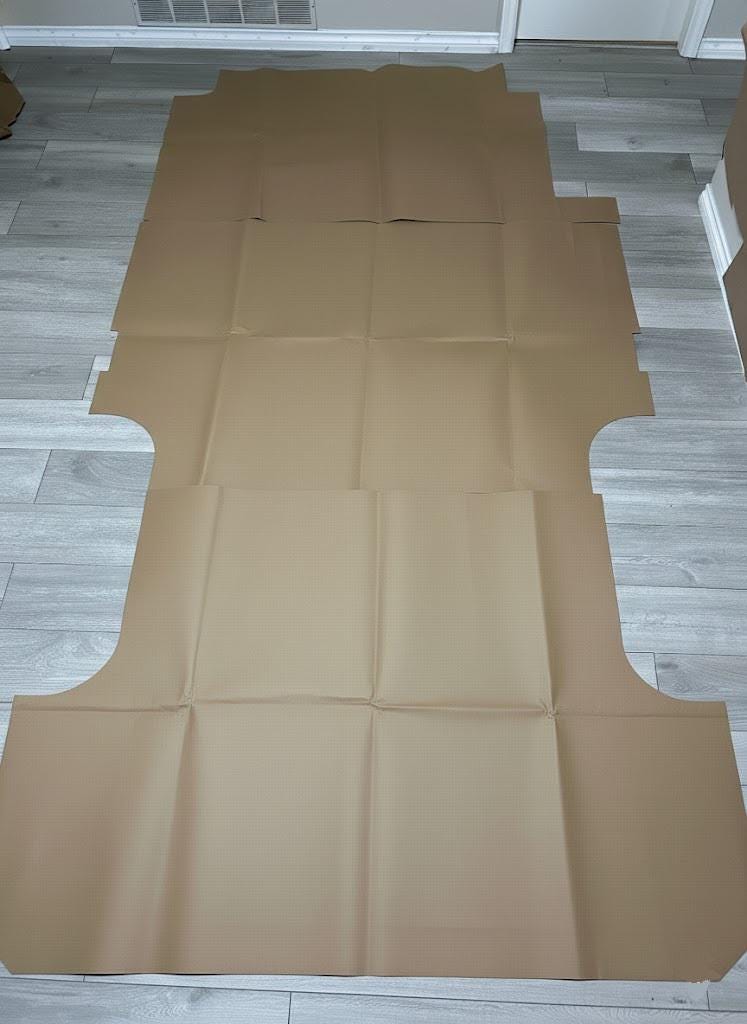 Full-Scale Subfloor Cutting Templates for Mercedes Sprinter 144 (2019+) – Physical, Pre-Printed & Ready to Use