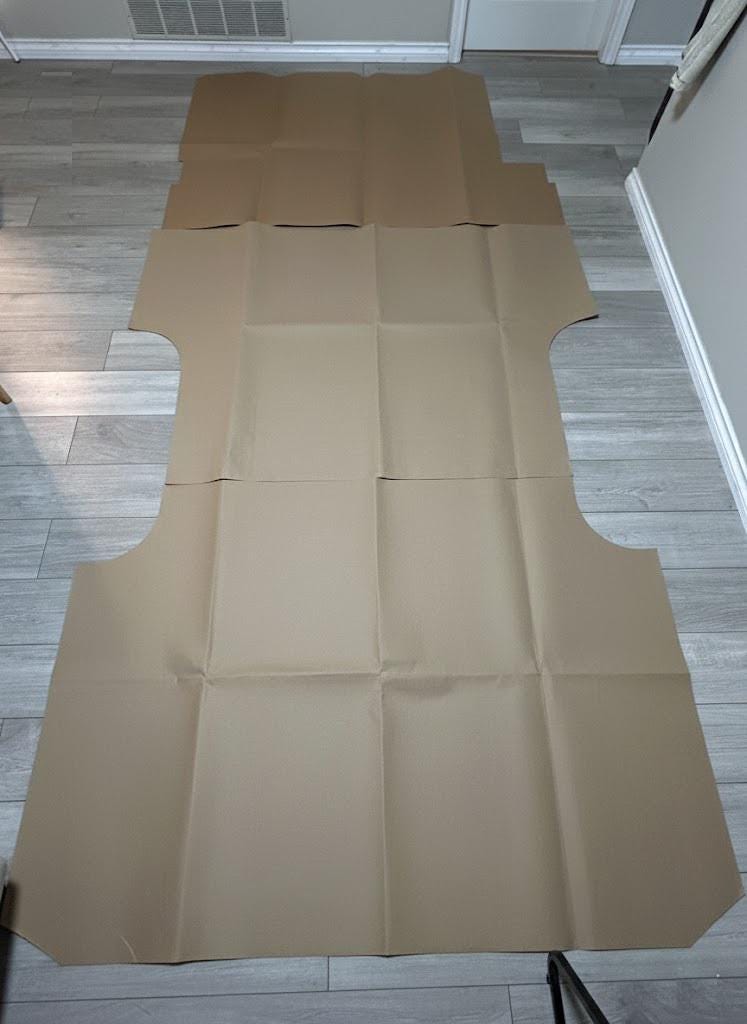 Full-Scale Subfloor Cutting Templates for Mercedes Sprinter 170 (2019+) – Physical, Pre-Printed & Ready to Use