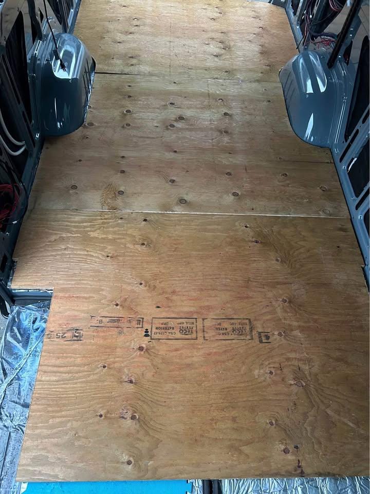 Full-Scale Subfloor Cutting Templates for Mercedes Sprinter 170 (2019+) – Physical, Pre-Printed & Ready to Use