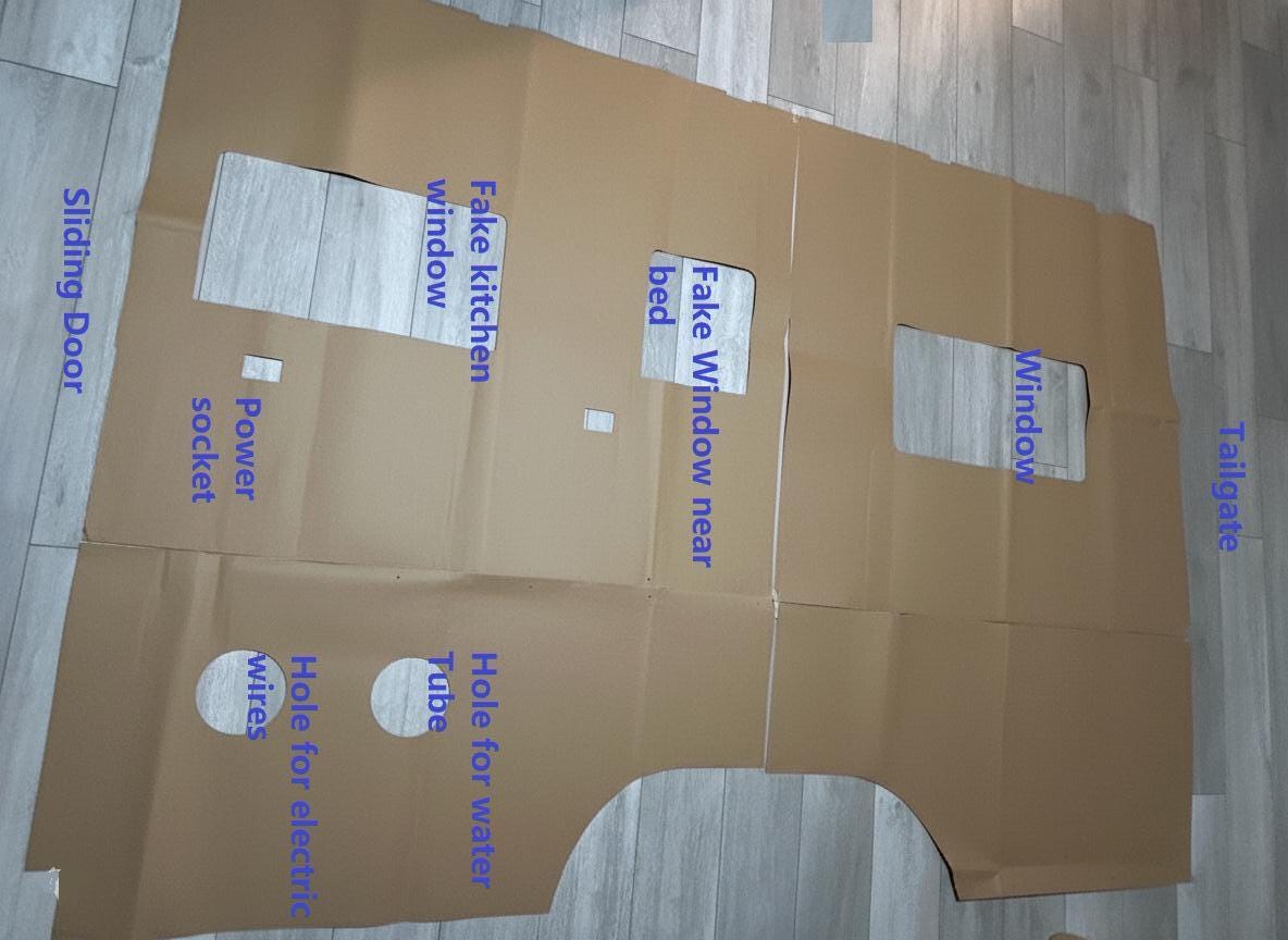 Sprinter 170 Wall Panel Templates | DIY Van Conversion (2019+)