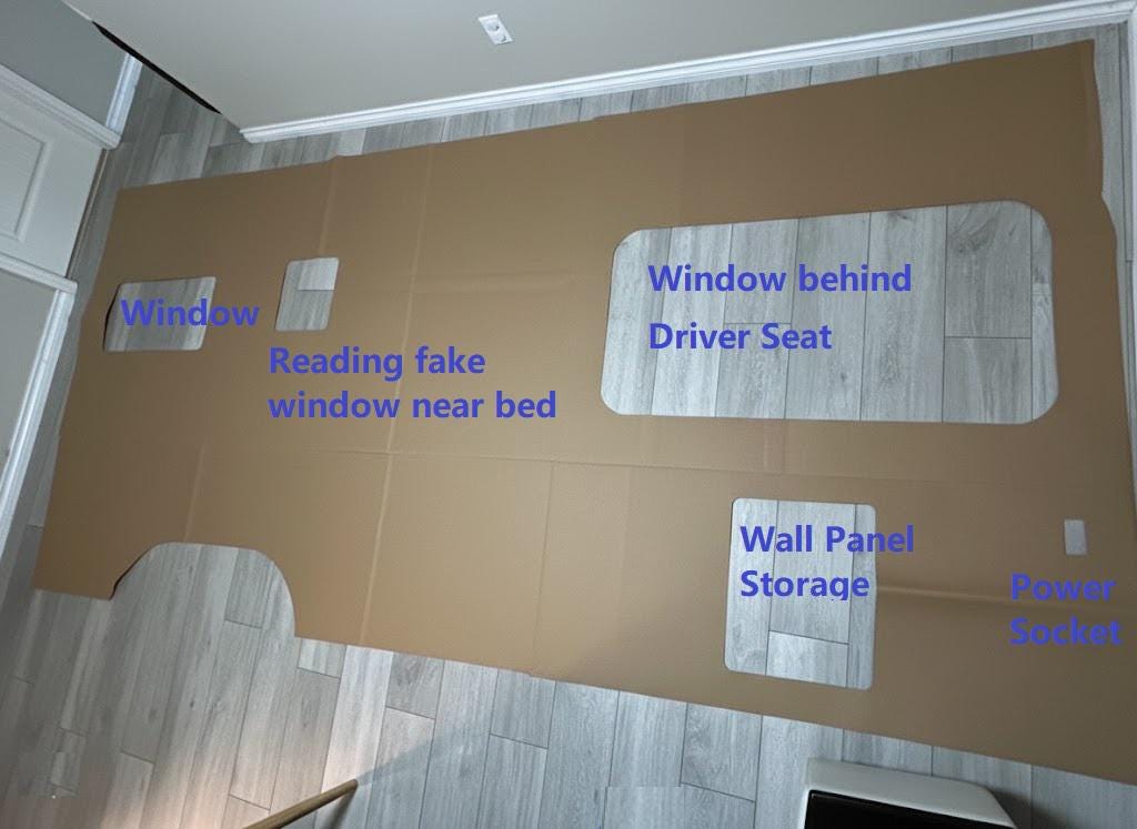 Sprinter 170 Wall Panel Templates | DIY Van Conversion (2019+)