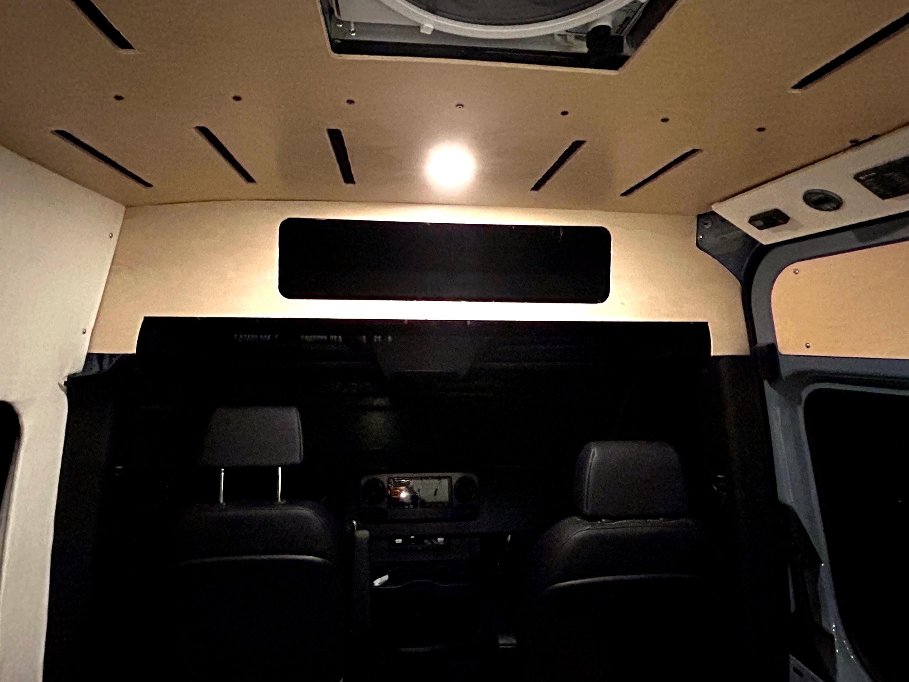Sprinter Headliner Bottom and Front Panel CNC DXF File, 2019+ High Roof (Digital Download)