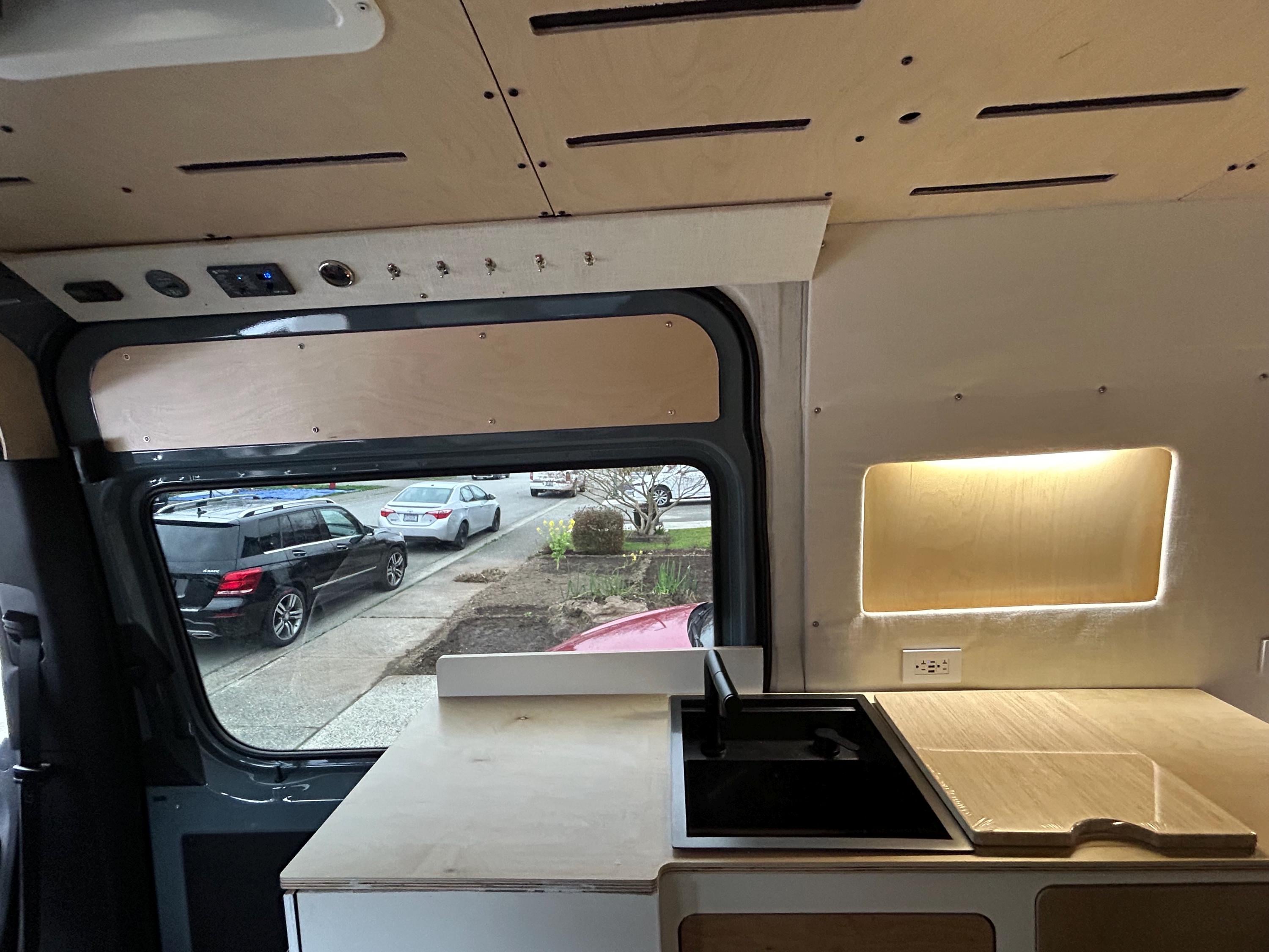 Full-Scale Sliding Door Panels Cutting Templates for Mercedes Sprinter