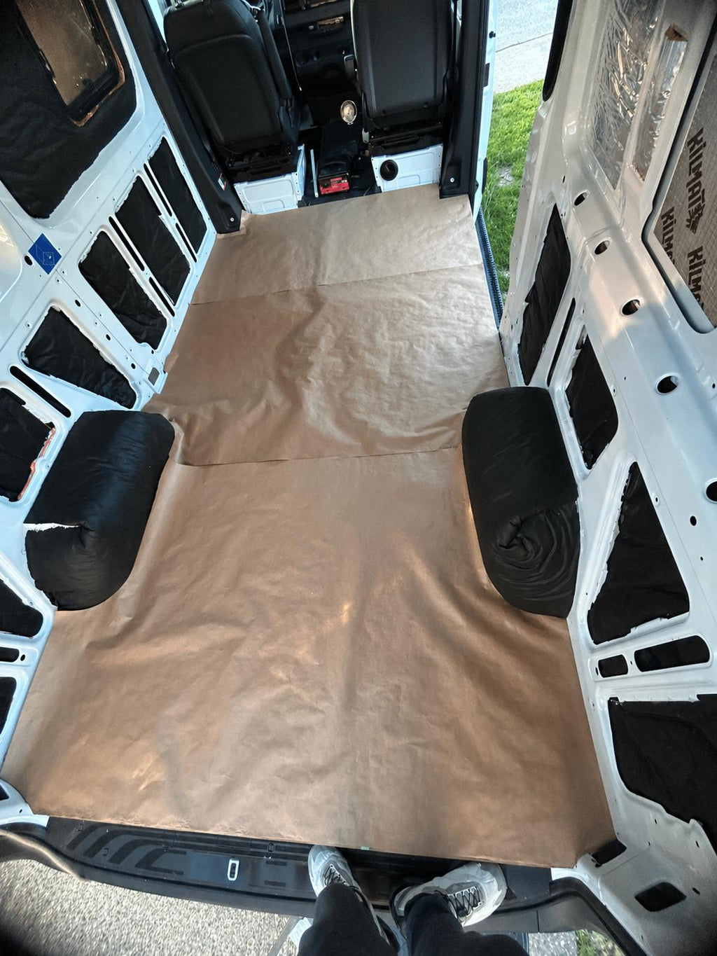 Full-Scale Subfloor Cutting Templates for Mercedes Sprinter 144 (2019+) – Physical, Pre-Printed & Ready to Use