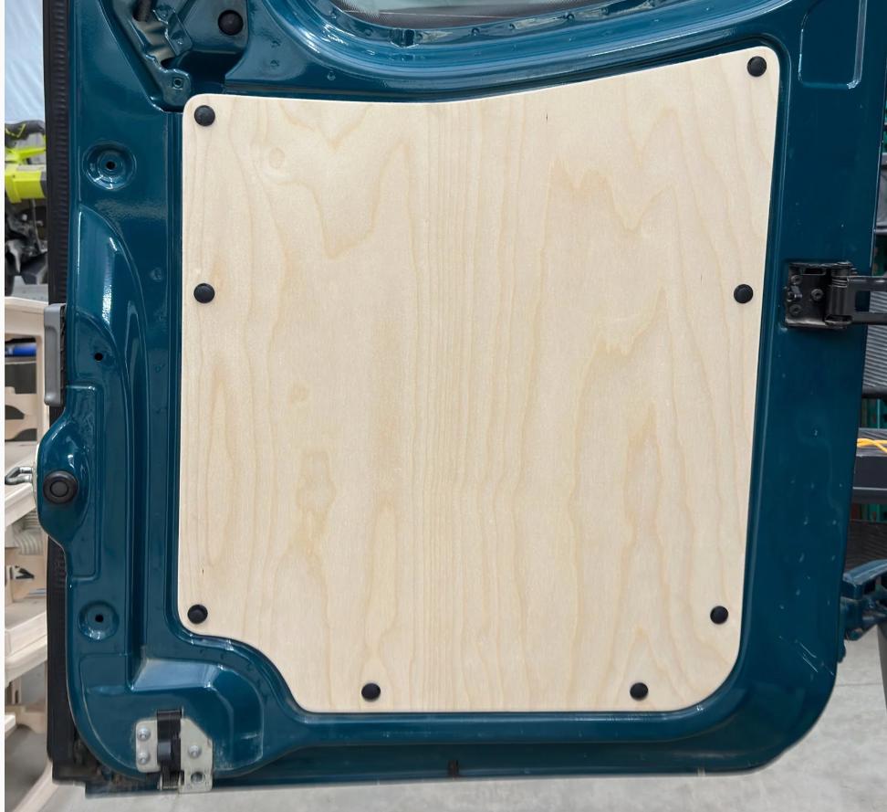 Full-Scale Tailgate Door Panels Cutting Templates for Mercedes Sprinter 2007-2018