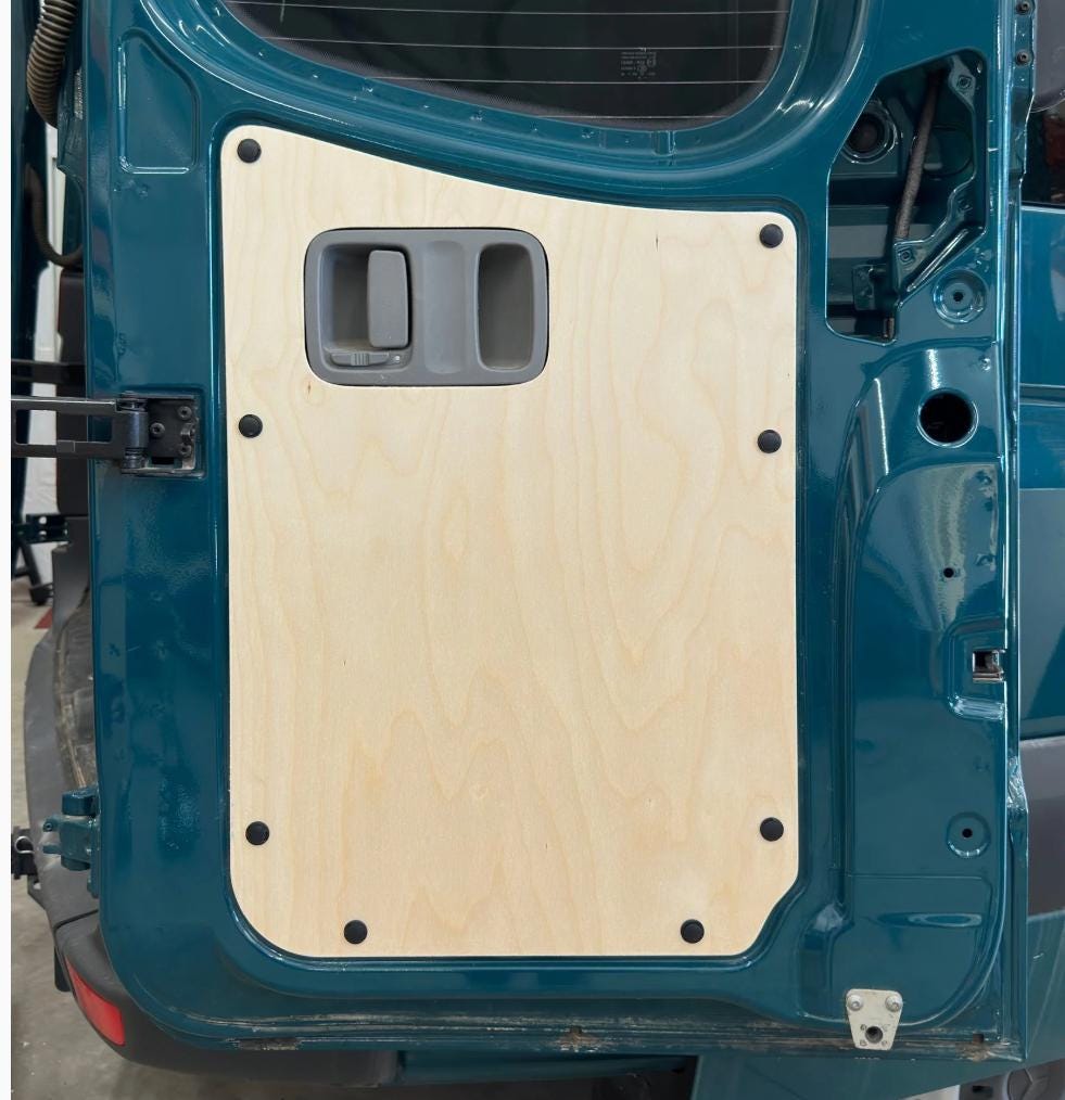 Full-Scale Tailgate Door Panels Cutting Templates for Mercedes Sprinter 2007-2018