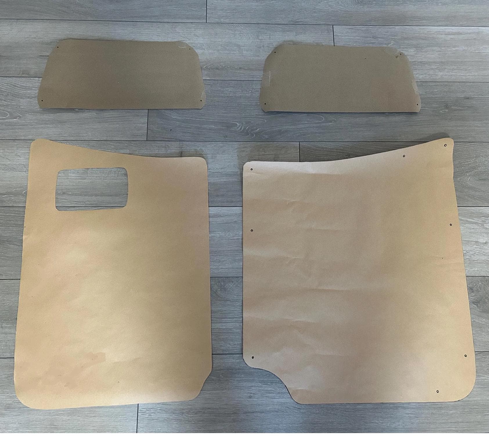 Full-Scale Tailgate Door Panels Cutting Templates for Mercedes Sprinter 2007-2018