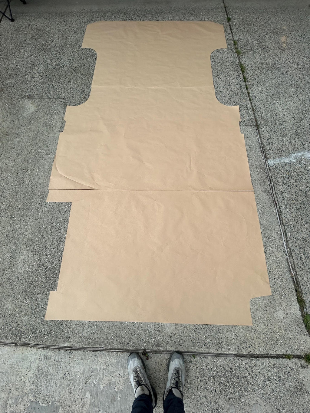 Full-Scale Subfloor Cutting Templates for Mercedes Sprinter 144 (2019+) – Physical, Pre-Printed & Ready to Use