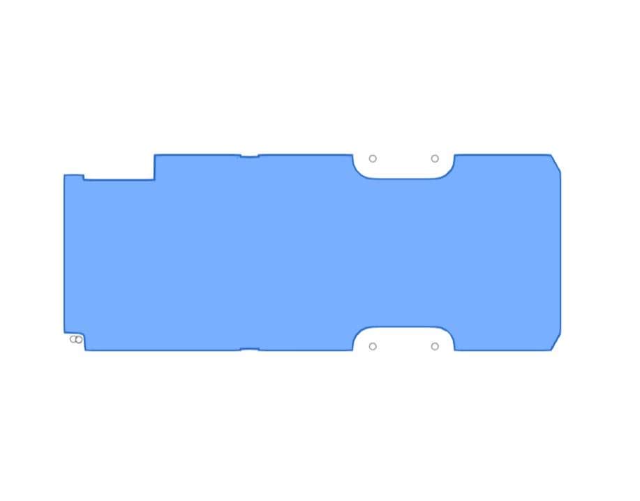 Sprinter 170 Wheelbase Floor CNC Cutting Design DXF File (2019+)
